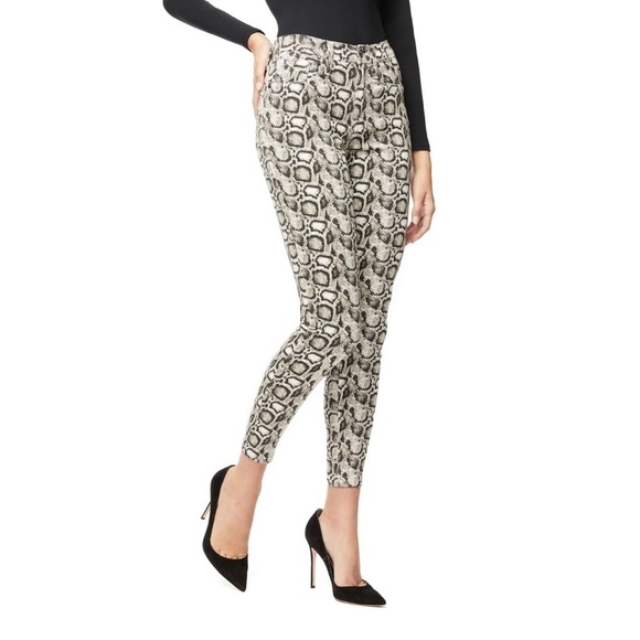 Good American Good Legs Snake-Print Skinny Jeans - Picture 2 of 10